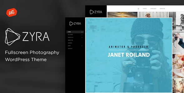 Zyra – Fullscreen Photography WordPress Theme