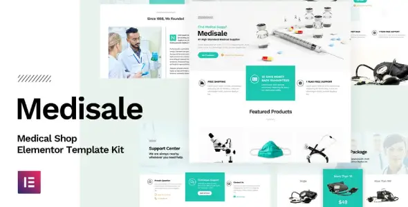Medisale – Medical Shop Elementor Template Kit